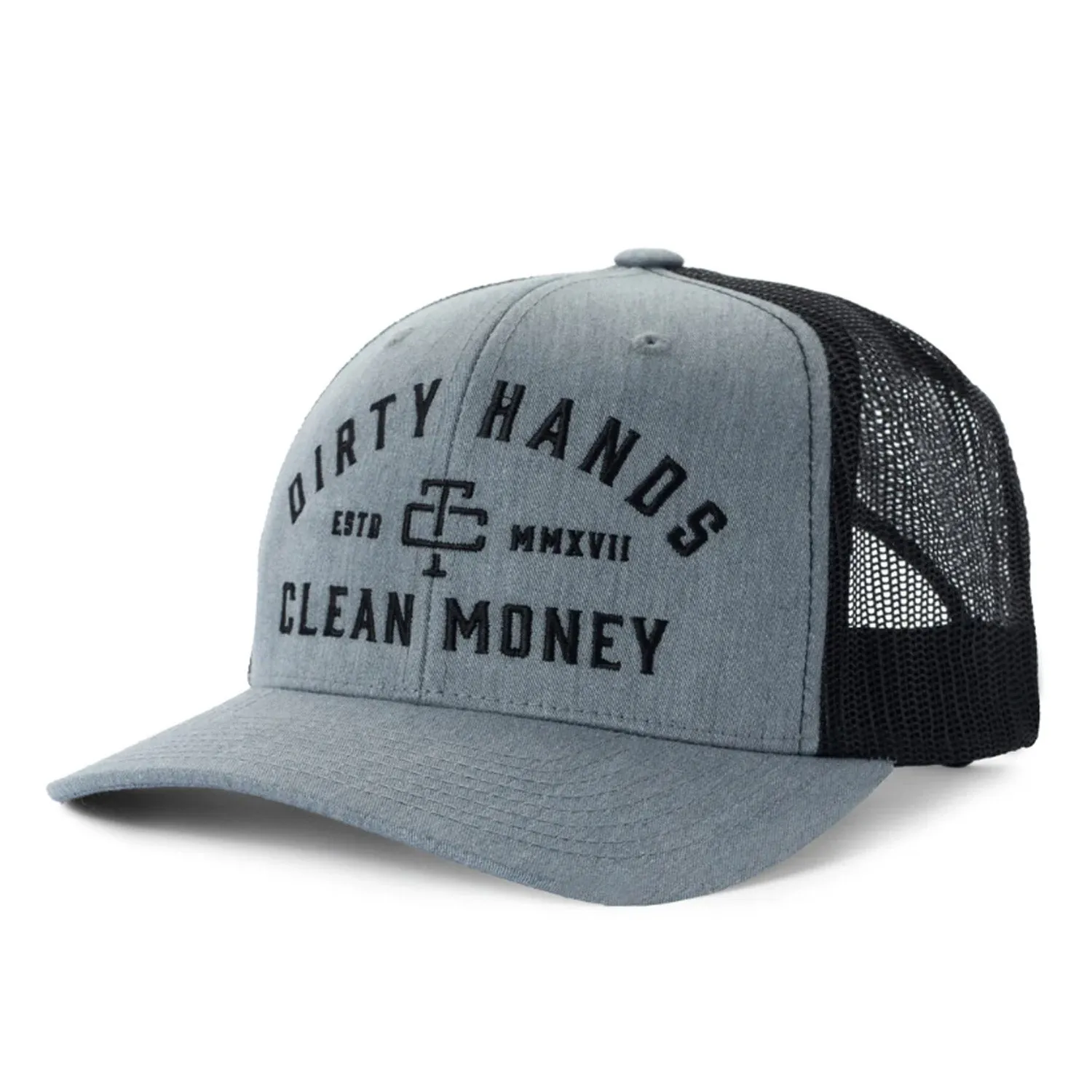 Troll Co. Catena "Dirty Hands Clean Money" Curved Brim Snapback Cap
