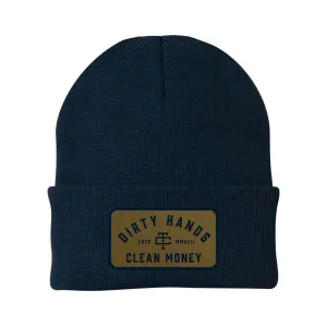 Troll Co. Classic "Dirty Hands, Clean Money" Patch Knit Beanie