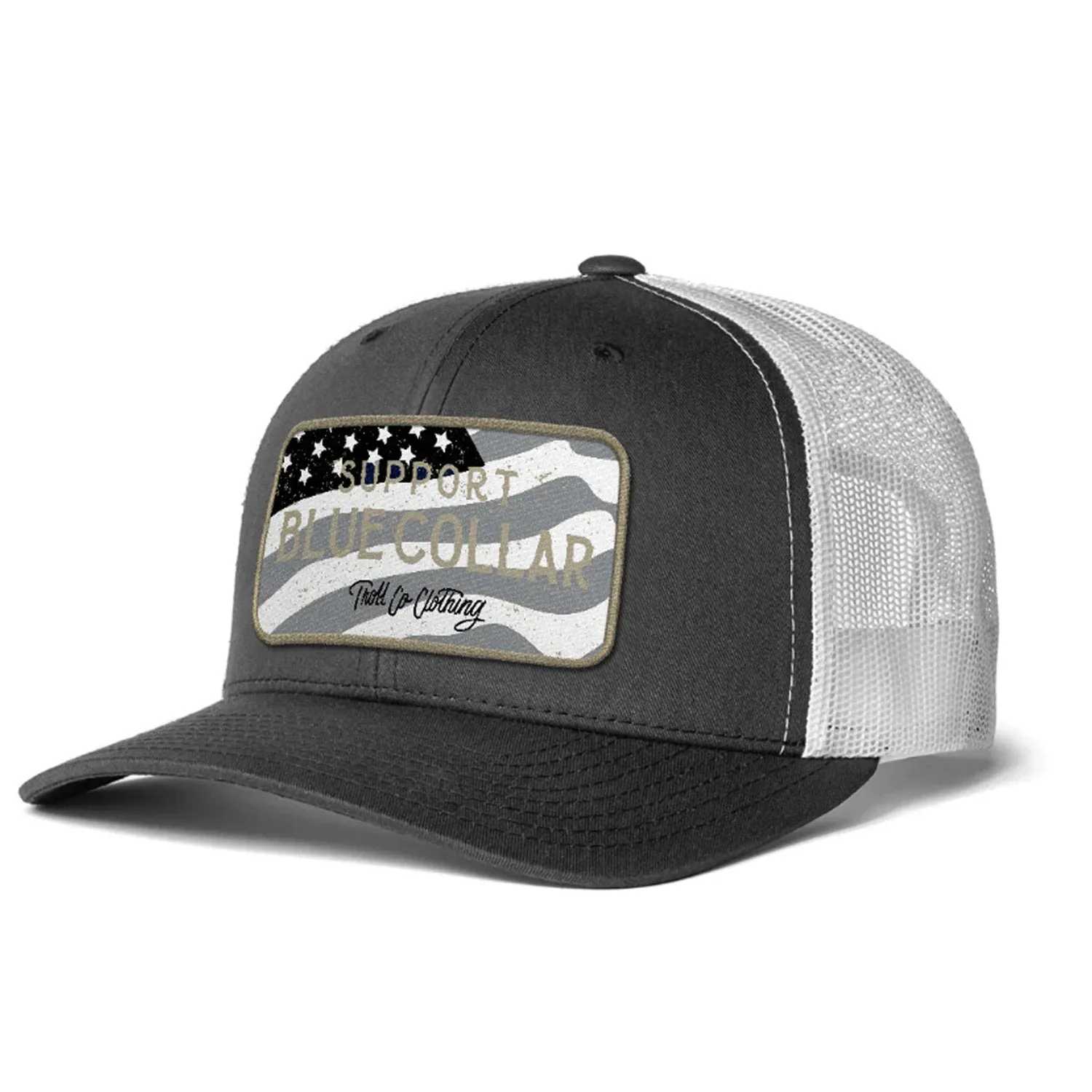 Troll Co. Fortify "Support Blue Collar" Patch Snapback Cap