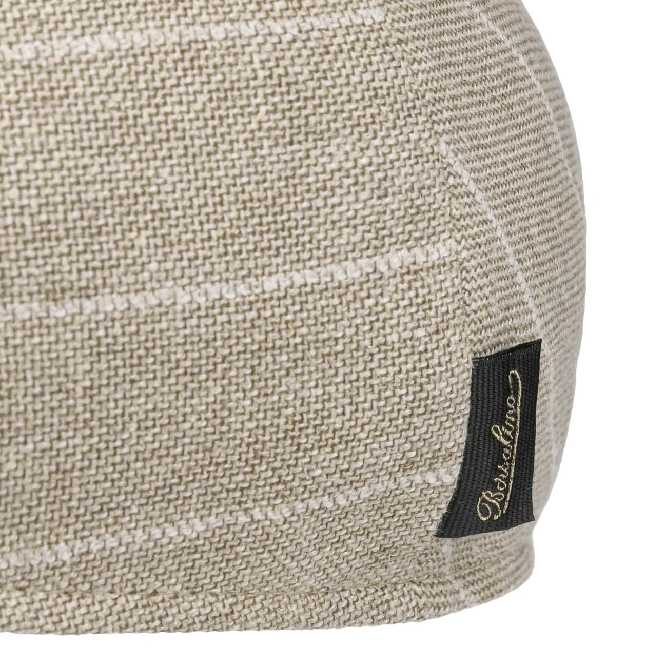 Twotone Pinstripe Flat Cap by Borsalino