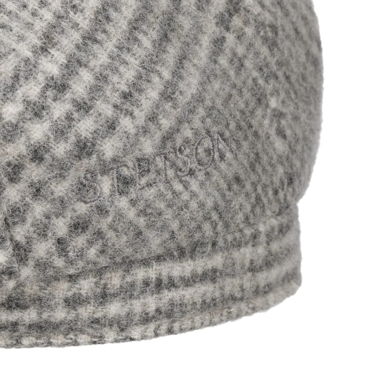Undyed Virgin Wool Driver Flat Cap by Stetson