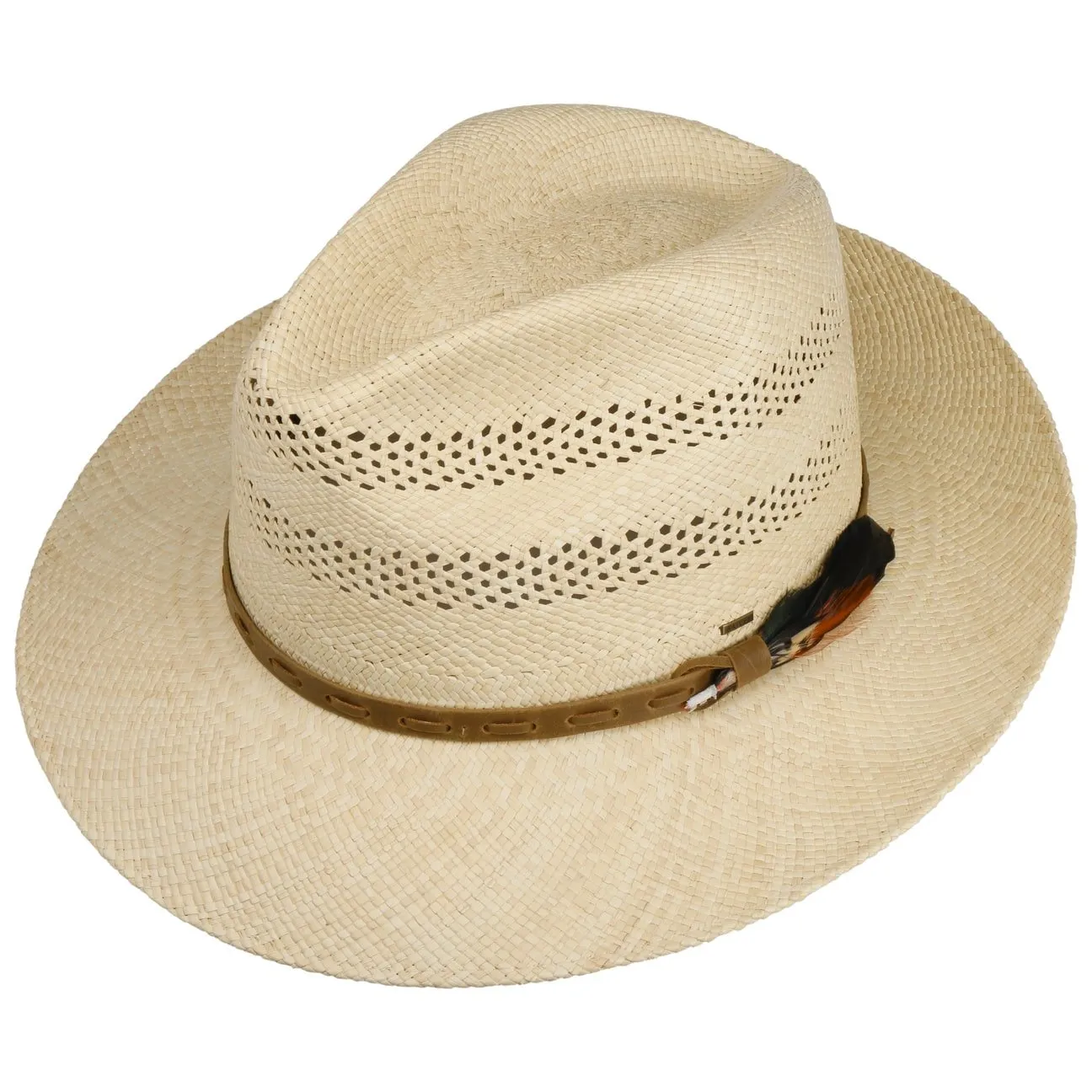 Vented Crown Bogart Panama Hat by Bailey 1922