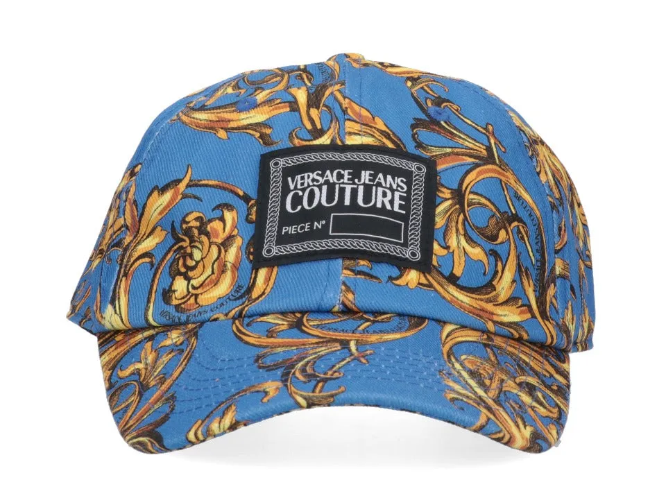 Versace Jeans Couture Baroque Logo Patch Baseball Hat