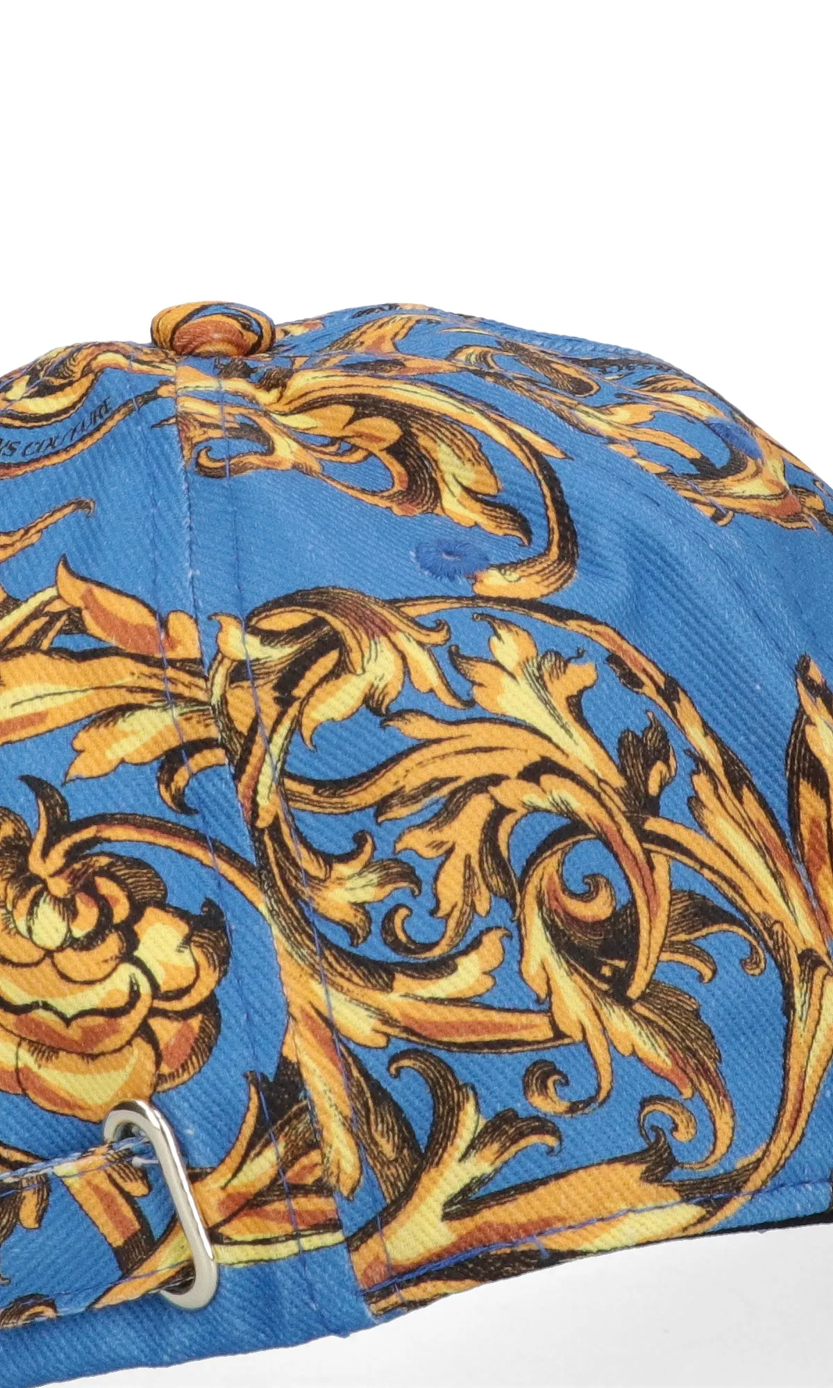 Versace Jeans Couture Baroque Logo Patch Baseball Hat
