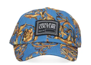 Versace Jeans Couture Baroque Logo Patch Baseball Hat