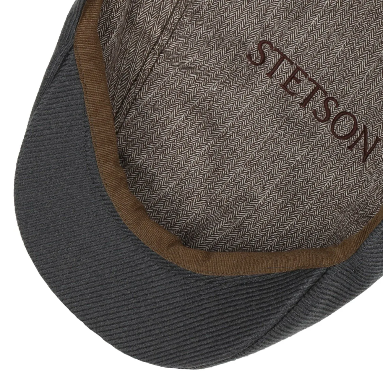 Wool Twill Flat Cap by Stetson